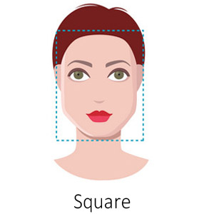 Women's Square Face Shape